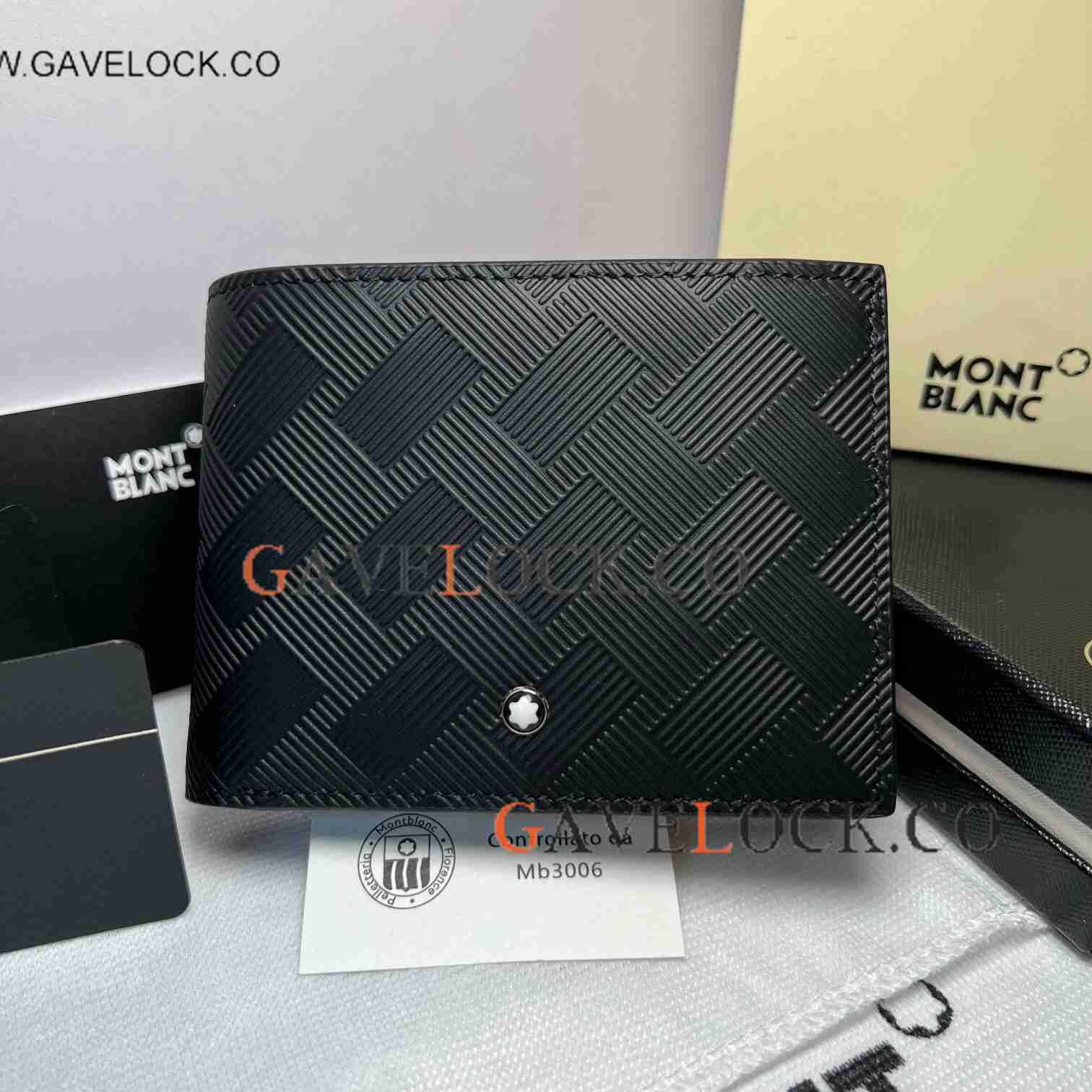 Knockoff MontBlanc Extreme 3.0 Wallet Black Leather Purse 6CC - Click Image to Close